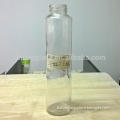 430ml transparent beverage and mineral water glass bottle with screw cap
